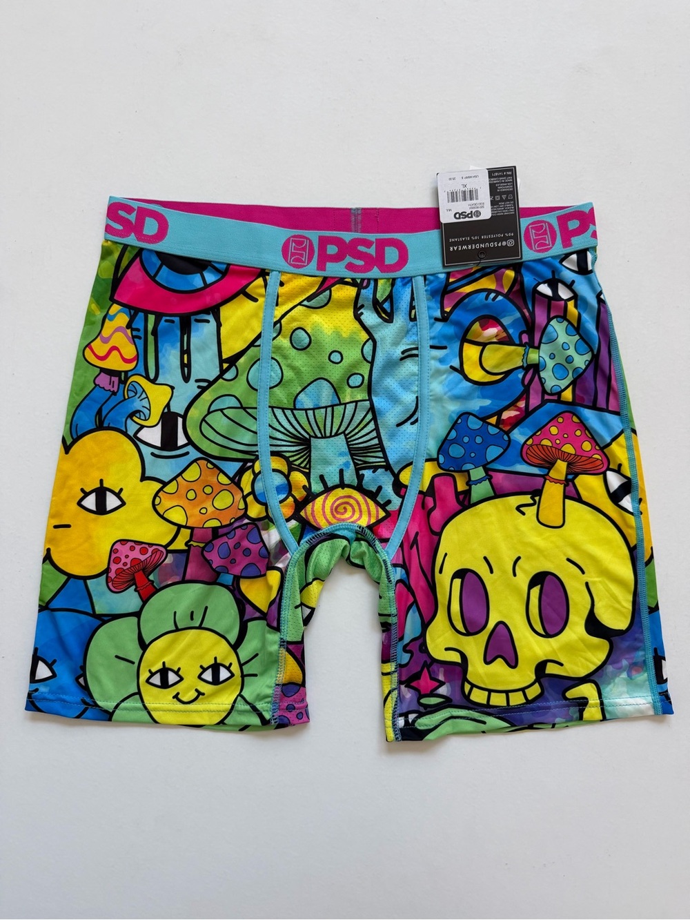 NWT PSD Psychedelic Boxer Briefs - Pink/Blue/Yellow/Green/Orange